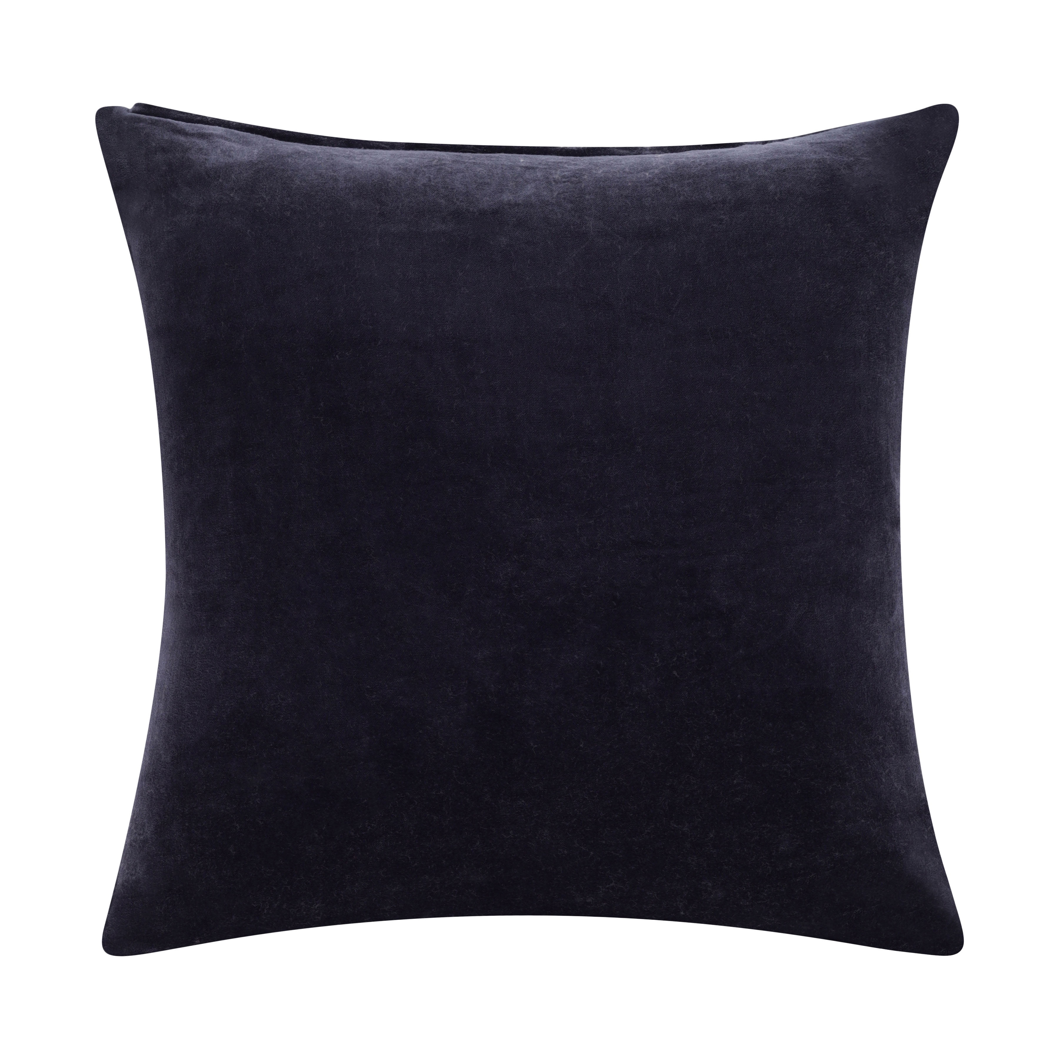 Harlow Hill Stacy Garcia Onyx Solid 20" x 20" Cotton Adult Decorative Feather Filled Pillow