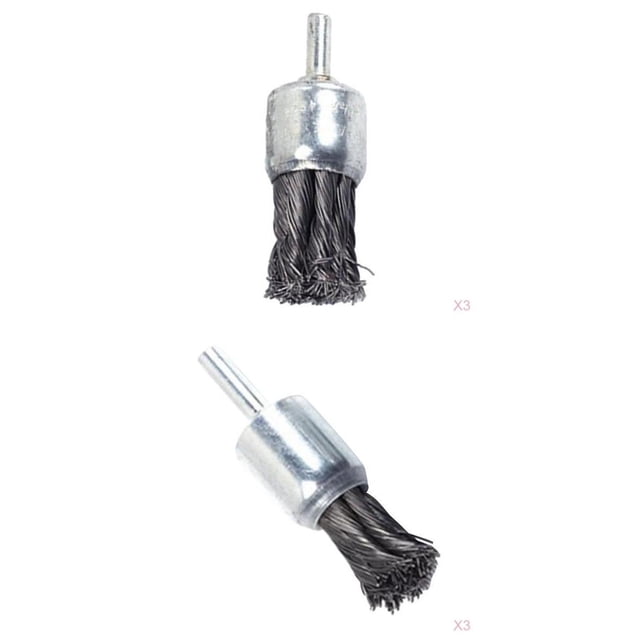 Varilla de cepillo forma forma forma de alambre fino con nudo de diámetro de cepillo de 6 piezas de 7/8 "1" de diámetro