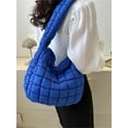 thumbnail image 2 of Kukuzhu Puffer Tote Bag Women Quilted Large Shoulder Bags Puffy Bubble Hobo Pleated Purse Nylon Padding Cloud Crossbody Bag 2023, 2 of 6