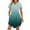 Green., variant on Akafmk Summer Dresses for Women Casual Dresses,Gradient Color V-Neck Short Dress Short Sleeve Mini Dresses A Line Beach Sundress with Pockets