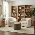 thumbnail image 4 of Simpli Home Larissa 18 inch Wide Boho Round Pouf in Natural Hand Braided Jute, 4 of 4