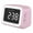 Pink, variant on Wovilon Mini Mirror Clock Dual Alarm Clock Night Light Card } Bluetooth Speaker