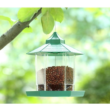 Download Esafio Hanging Wild Bird Feeders For Outside Outdoors Panorama Gazebo Squirrel Proof Bird Feeder With Hexagon Shaped Roof Decor For Yard Garden Decorations Walmart Com Walmart Com