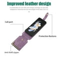 thumbnail image 2 of Crossbody Wallet Case for Samsung Galaxy Z Flip 6 with RFID Blocking Card Slot Holder, Magnetic Flip Folio Purse Case, PU Leather Zipper Handbag with Detachable Lanyard Strap Phone Case,Purple, 2 of 7