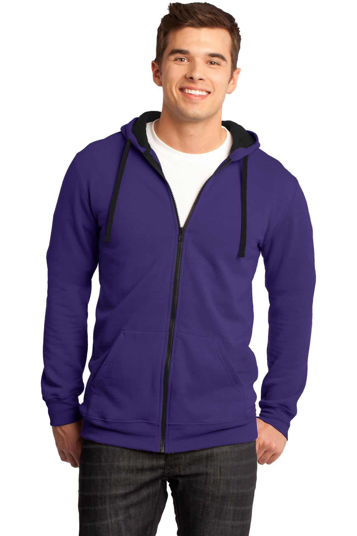 purple zip hoodie