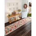 thumbnail image 3 of Floral Area Rugs for Hallways Kitchen Runner Rug,2'x6' Soft Washable Carpet Runner for Living Room Bedside Nursery Laundry Girls Room, 3 of 6