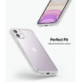 thumbnail image 4 of Ringke Fusion Matte Case Compatible with iPhone 11, Translucent PC Back TPU Bumper Drop Protection Phone Cover - Frost White, 4 of 9