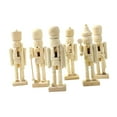 thumbnail image 5 of hengtong 6 Pieces DIY Wooden Christmas Nutcrackers Blank for Bedroom Entrance Holiday, 5 of 9