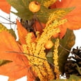 thumbnail image 4 of Northlight Leaves, Pinecones and Berries Artificial Fall Harvest Wreath, 24-Inch, Unlit, 4 of 6