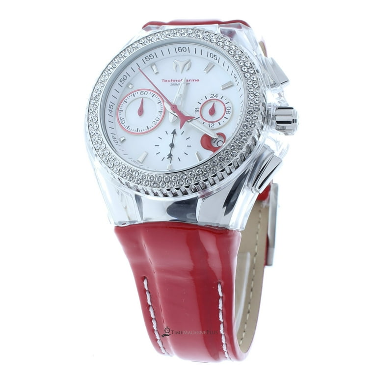TechnoMarine Women's TM-117001 Red Valentine Watch Crystal
