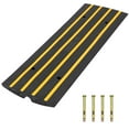 thumbnail image 2 of Heavy-Duty Rubber Curb Ramps 2.5 Inch High Cable Cover Curbside Bridge Ramp, 15 Ton Capacity Curbside Bridge Ramp for Car, Truck, Scooter, Bike, Motorcycle, Wheelchair Mobility, 1 Pack, 2 of 6