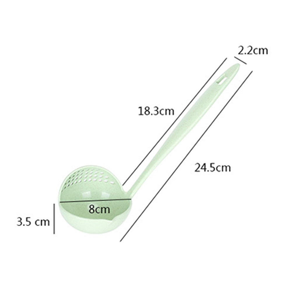 QIFEI Ladle Colander Spoon Multipurpose Wheat Straw Soup Strainer