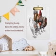 thumbnail image 6 of FMSHPON Bright RoosterHen Isolated Object Clipboard Hardboard Wood Nursing Clip Board and Pull for Standard A4 Letter 13x9 inches, 6 of 7
