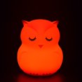 thumbnail image 1 of Búho Led Night Light Control Remoto Usb Cartoon Silicone Bedside Pat Lamp Para Niños Kids Baby Eigraketly HA018774-00, 1 of 5