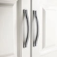 thumbnail image 4 of Juego de 10 tiradores de armario de cristal brillante con pedrería - Tiradores negros para muebles Tirador para muebles de cocina Distancia entre centros 96 mm, 4 of 5