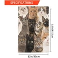 thumbnail image 6 of White Black Gray Cats Garden Flag Vertical Double Sided Portrait of Kitten Breed Cute Animal House Flags Home Burlap Banners for Outdoor Decor Lawn, 6 of 10