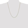 thumbnail image 2 of 14k Yellow Gold 24 Inch 1mm Box Chain Necklace Pendant Charm, 2 of 9