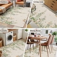 thumbnail image 5 of Area Rugs for Living Room Bedroom, Watercolor Floral 4'x6' Rug Washable Carpet Runner Indoor Outdoor, Spring Leaves Flowers Botanical Beige Non Slip Accent Floor Mats Rug for Kitchen, Office, 5 of 8