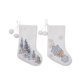 thumbnail image 1 of 2 uds decoraciones navideñas bola de lana bordado copo de nieve árbol de Navidad medias navideñas blancas bolsa de regalo de vacaciones para niños, 1 of 5