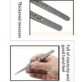 thumbnail image 6 of 2Pieces Multipurpose Stainless Steel Curved and Straight Tweezers Set for Beauty Enthusiasts and Home Use, 6 of 8