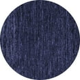 thumbnail image 1 of Ahgly Company Indoor Round Abstract Blue Modern Area Rugs, 7' Round, 1 of 4