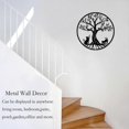 thumbnail image 4 of (Cat 30cm) Metal Tree of Life Decoration,Metal Wall Art,Tree of Life Art,Indoor and Outdoor Decorations for Bedroom, 4 of 5