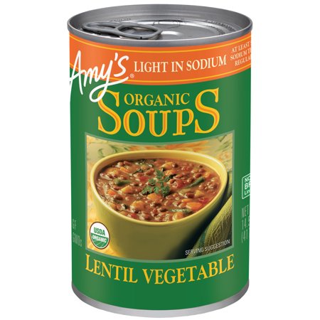 Amy’s Organic Light Sodium Lentil Vegetable Soup 14.5 Oz