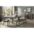 thumbnail image 4 of DN00981 - Side Chair (Set-2), Black PU & Weathered Cherry Finish - Raphaela, 4 of 7