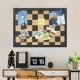 thumbnail image 5 of Pen+Gear Checkered Cork Board, Black Wooden Frame, 17" x 23, 5 of 6