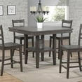 thumbnail image 4 of Sunset Trading Shades of Gray 45" Square Wood Pub Table & Storage Shelf in Gray, 4 of 8