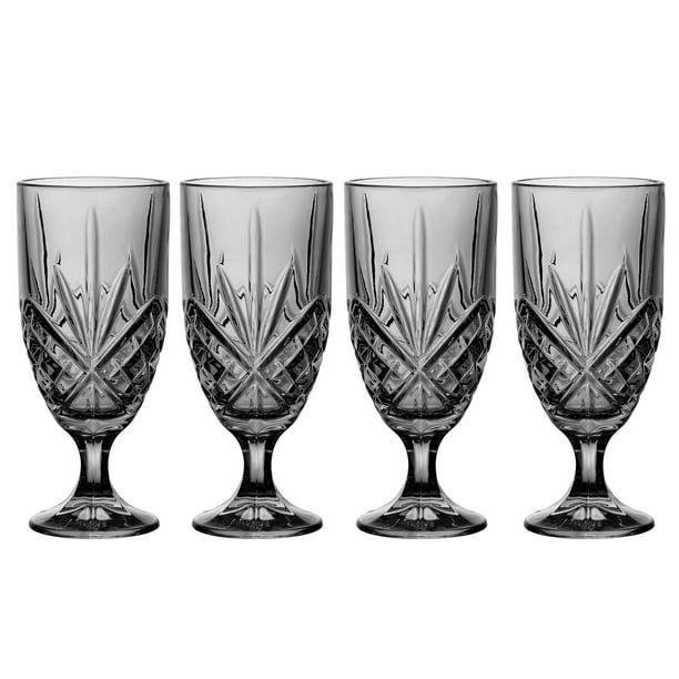 Godinger Silver Art Co. Ltd Dublin Midnight Ice Beverage Glasses 14 oz