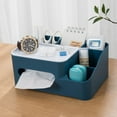 thumbnail image 2 of Side Dispensing Outlet Tissue Box Multifunction Remote Control Holder for Office Restaurant Dorms, 2 of 2