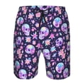 thumbnail image 3 of Fotbe crystal Skull flower cool Trajes de Baño Estampados para Hombre, Shorts de Verano de Secado Rápido, Ropa de Playa, Bañadores-Large, 3 of 6