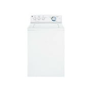 Angle View: GE GTWN2800DWW - Washing machine - width: 27 in - depth: 25.5 in - height: 42 in - top loading - 3.9 cu. ft - 630 rpm - white on white