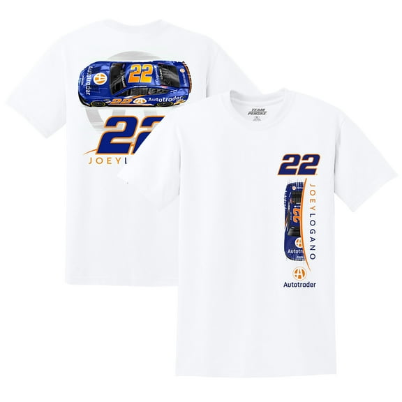 Men's Team Penske White Joey Logano Autotrader Car T-Shirt