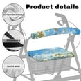 thumbnail image 5 of COEQINE Butterfly Rollator Walker Seat and BackRest RollBar Covers Set for Women 2 Piece Rollator Seat Cushion Back Bar Cover Set Comfortable Walker Seat Covers for Seniors, 5 of 7