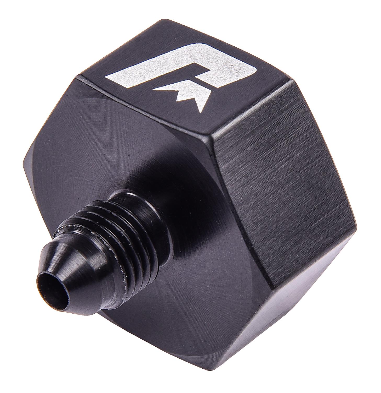 JEGS 16584 Nitrous Bottle Nut Adapter 4 AN Male 1 in. Female Aluminum