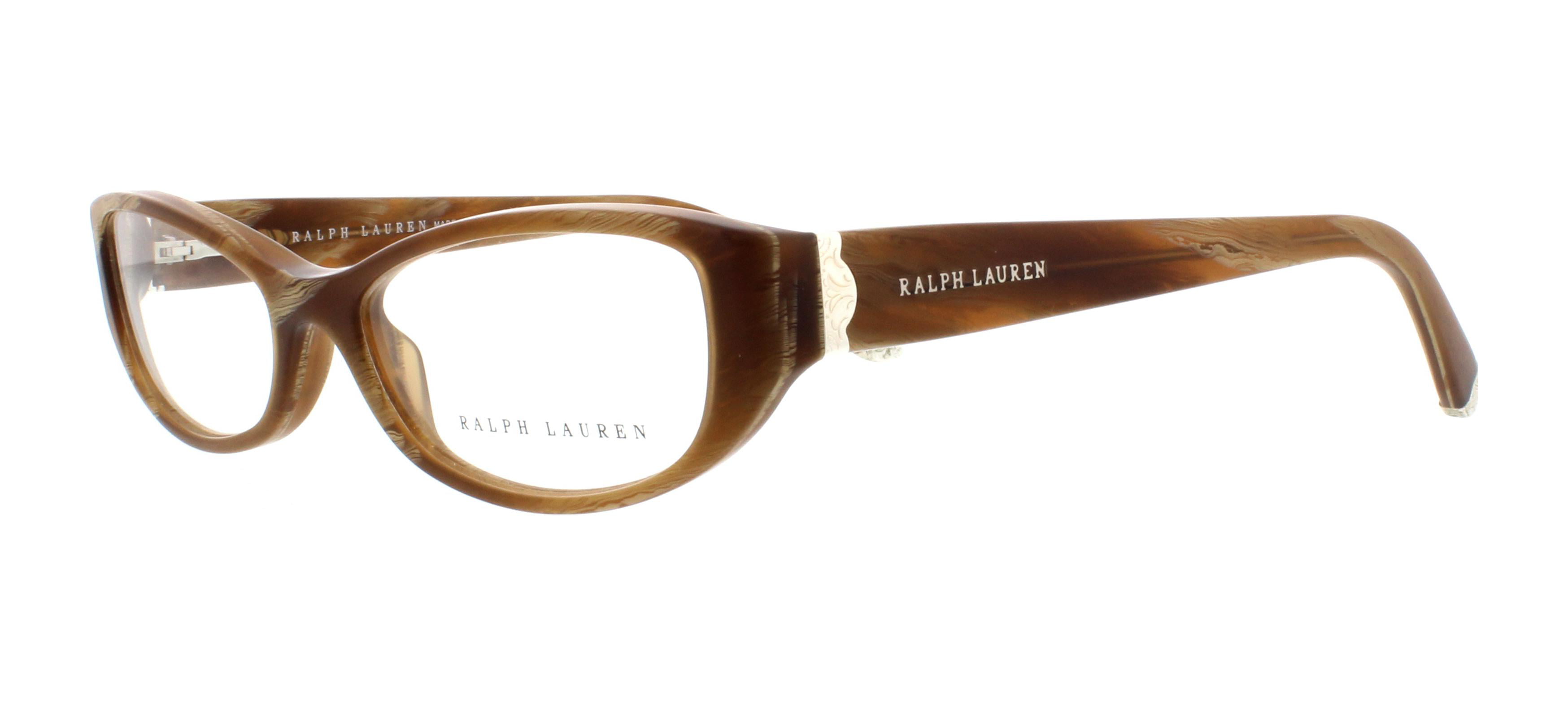RALPH LAUREN Eyeglasses RL6108 5444 Brown Horn Vintage 50MM 