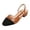 Coffee, variant on Womens Slingback Heels Low Chunky Pumps Sandals Colour Block Buckle Lightweight Business Work Heeled Dress Shoes Black Size 8.5