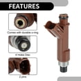 thumbnail image 6 of Fuel Injector No.23209-0F020 Fuel Injection Nozzle for Toyota 4Runner 2004-2009 4.7L Brown 8 Pcs, 6 of 6