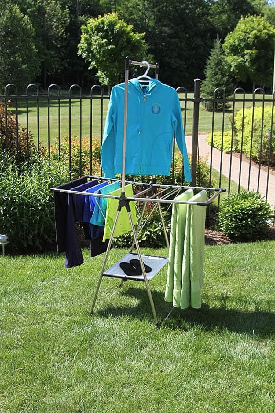 Greenway Home Products X-Large Stainless Steel Fold Away Laundry Rack