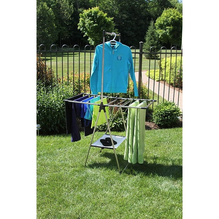 Greenway Home Products X-Large Stainless Steel Fold Away Laundry Rack