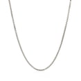 thumbnail image 2 of ARAIYA JEWELRY 925 Sterling Silver 1.27 mm Rhodium Plated Box Chain 24'' for Women, 2 of 6