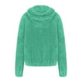 thumbnail image 3 of Teen Fleece Coat Long Sleeve Girls Half Zip Pullover Winter Jackets For Kids Girls Clothing Size 11-12 Years, 3 of 5