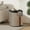 Black + Solid Wood+MDF+4, variant on Compact Natural Wood Side Table Rubber Solid Wood Tabletop 14 Lbs Weight Capacity Minimalist Design for Modern Traditional Decor