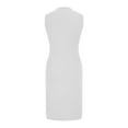 thumbnail image 5 of ZyeKqe Casual Business Dress for Women V Neck Sleeveless Button down Dress Summer Work Office Dresses with Pockets, 5 of 6
