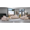 thumbnail image 2 of HomeRoots 29-38 in. Modern Beige Leather Sofa, 2 of 2