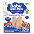 thumbnail image 2 of Baby Mum-Mum Organic Blueberry, Goji Gentle Teething Wafers Baby Snack, 1.76 Oz Box (6 Pack), 2 of 6