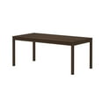 thumbnail image 3 of Now Furniture 72" Wooden Dining Table for 6, Rectangular Kitchen Table - Walnut, 3 of 6
