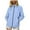 Blue, variant on Lightweight Active Rain Jacket Hooded Rain Jackets for Women Plus Size Water Resistant Raincoat Windbreaker Casual Jacket
